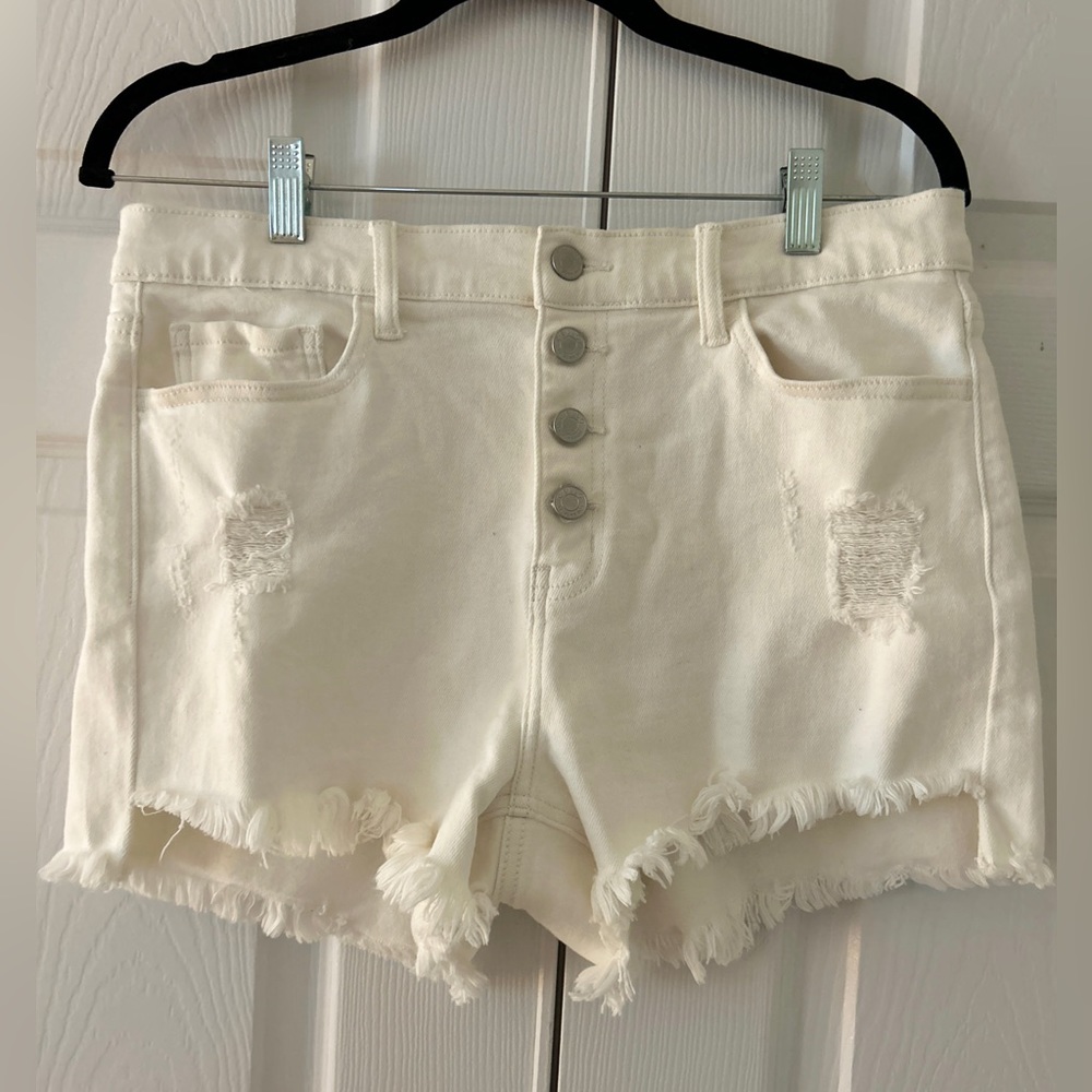 Cello White Jean Cut off Shorts XL